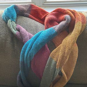 Long, desert colored, wrap scarf